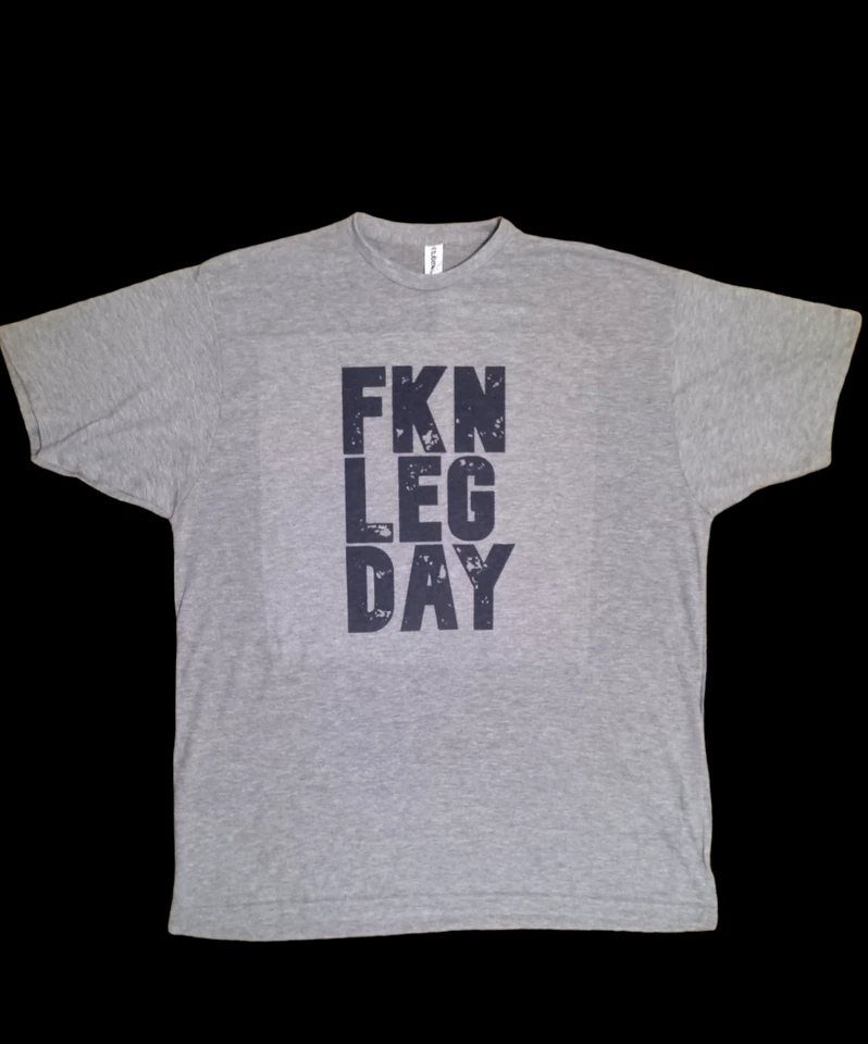 Men's Gym OLD SCHOOL vintage SOFT  T-SHIRT LEGDAY NEW - Image 1 of 1