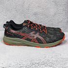 Asics Fuji Lite 3 Mens Size 13 Trail Running Shoes Sneakers Mantle Green Cherry