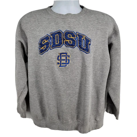 San Diego State Aztecs Sport Attack Vintage Gray Sweatshirt Size L Cover