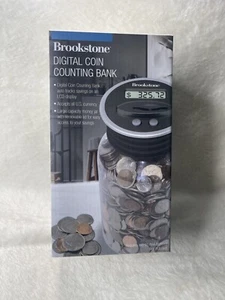 🆕 Brookstone Digital Coin Counting Bank With LCD Display - Picture 1 of 5