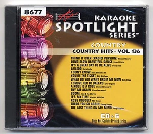 SOUND CHOICE KARAOKE SC-8677 COUNTRY HITS, NEW FACTORY SEALED SPOTLIGHT CD+G OOP - Picture 1 of 2