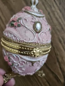 Vintage Imperial Jeweled Pink Egg Eternal Jewelry - Picture 1 of 7
