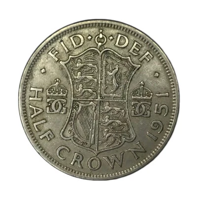 1951 Great Britain Copper Nickel Half Crown AU # - Image 1 of 2