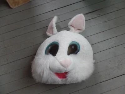 DAN DEE BIG GREETER HEAD RABBIT COSTUME FURRY FURRIE EASTER  THEATER MASK SIGNED - Image 1 of 4