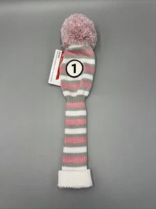 MAXFLI Copritesta Maglia Golf Stile Vintage Con Pom, Autista (1). Bianco e grigio. - Foto 1 di 6