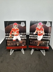 PATRICK MAHOMES II & TRAVIS KELCE 2024 Mosaic TOUCHDOWN MASTERS Insert Lot 2 - Picture 1 of 1