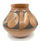 Manuel Corona Mata Ortiz Mexico Aztec Navajo Design Pottery Vase / Vessel