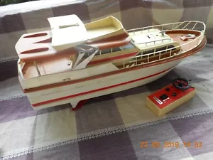 Rc Motor Yacht Boot --Amaro-- ca 63 cm lg Fa. Carrera Structo alt 70er Jahre - Bild 1 von 12