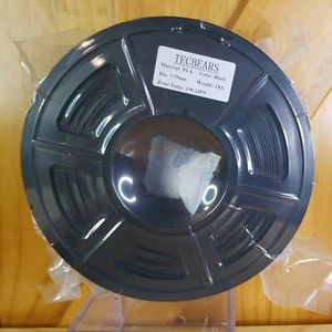 TECBEARS PLA 3D Printer Filament 1.75mm Black, Dimensional Accuracy +/- 0.02 ... - Picture 1 of 9