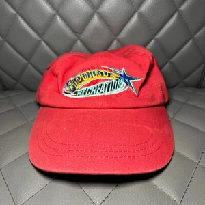Walt Disney World Sports & Recreation Strapback Baseball Cap Hat Red 90s Vintage - Picture 1 of 3