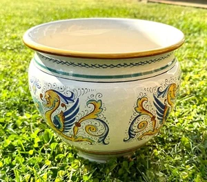 Classic Deruta Planter Hand Painted Made in Italy - Picture 1 of 5