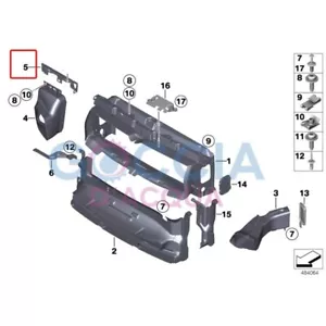 Supporto originale BMW 2' F87 LCI per radiatore aggiuntivo - destro 51648073532 - Foto 1 di 1