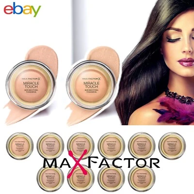 Max Factor Miracle Touch Skin Perfecting Foundation 11.5g - Please Choose Shade - Image 1 of 4