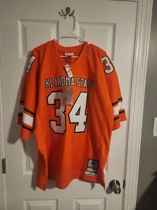 Oklahoma State Cowboys Thurman Thomas Mitchell & Ness 1987 Legacy Jersey Sz 40 M - Picture 1 of 4