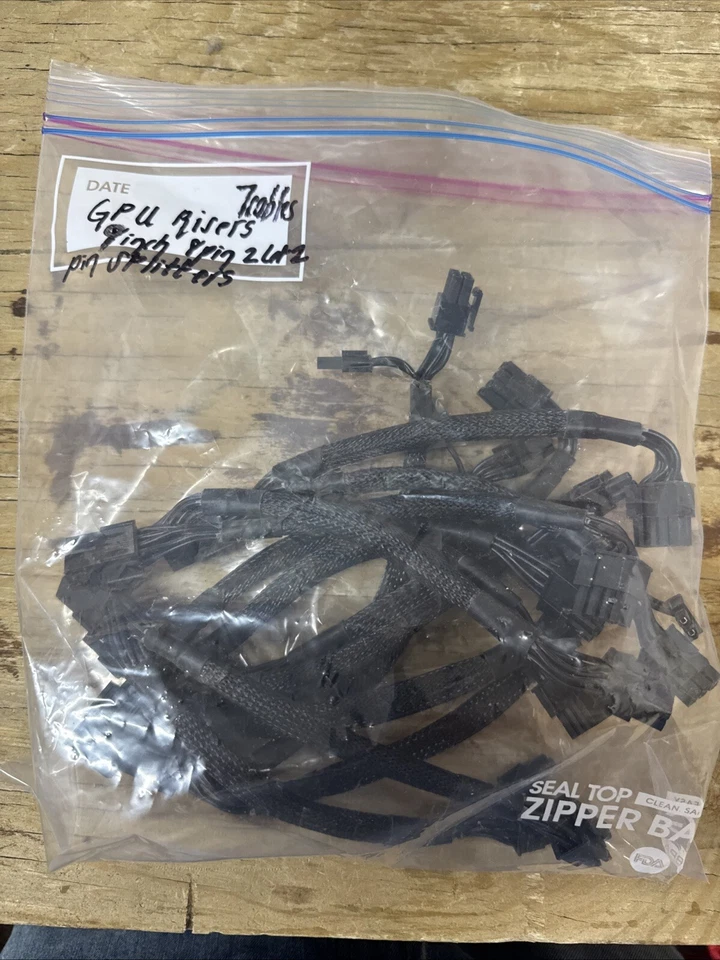 PCI-E 8-pin to 2x 6+2-pin (6-pin/8-pin) Power Splitter Cable PCIE PCI Express - Image 1 of 2