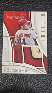 PAUL GOLDSCHMIDT 2015 PANINI IMMACULATE HITTERS PATCH /10 MLB baseball CARD - Picture 1 of 2