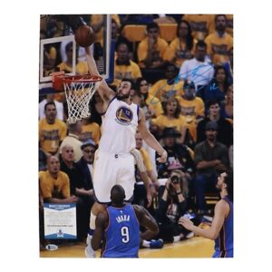 Golden State Warriors Andrew Bogut Signed 16x20 Basketball Photo Poster Beckett