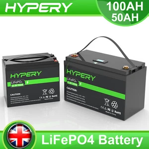 12V 100Ah 50Ah LiFePO4 Lithium Battery Deep Cycle For RV Solar Caravan /Charger - Picture 1 of 32