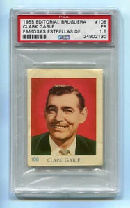 1955 Bruguera Famosas Estrellas de La Pantalla 108 Clark Gable PSA 1.5 Highest - Picture 1 of 2