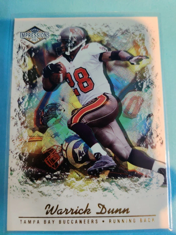 2001 Pacific Impressions Warrick Dunn #131 Hobby Red Backs Parallel /280 - Image 1 of 4