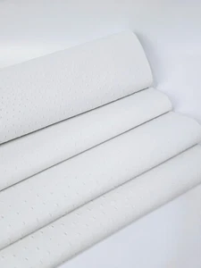Bright White Ostrich 2024 Embossed Texture Leather - Picture 1 of 3