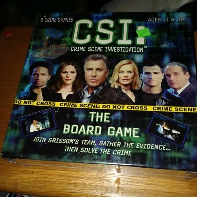 CSI:Crime Scene Investigation The Board Game in metal Collectible Tin NEW SEALED - Image 1 of 4
