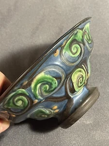 Antique Signed Nils Kahler Herman August HAK Studio Art Pottery Ceramic Dish - Picture 1 of 11