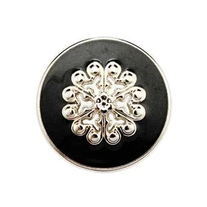 5pcs Snowflake Metal Buttons for Sewing, DIY Crafts, Decorative Coat Buttons - Picture 1 of 6