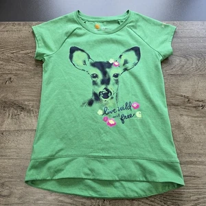 Carhartt Force Short Sleeve T-Shirt Deer Live Wild And Free Size Small 8 Green - Picture 1 of 7