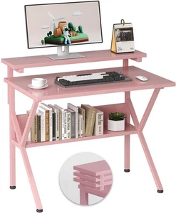 Small Desk, 27.5 Inch Small Computer Desk for Small Spaces, Computer Desk wit... - Picture 1 of 7