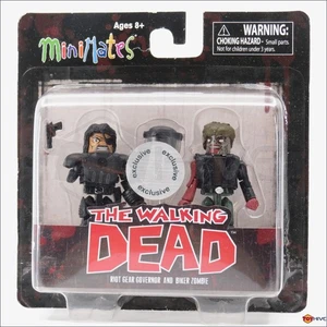 The Walking Dead Minimates figures Riot Gear Governor and Biker Zombe TRU excl. - Picture 1 of 2