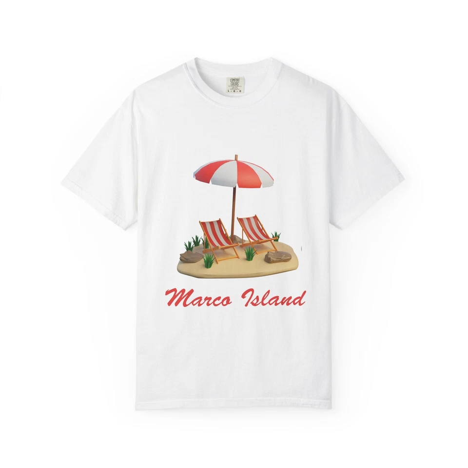 Camiseta Marco Island Beach Scene | Sombrilla y sillas de playa Foto 1 de 1