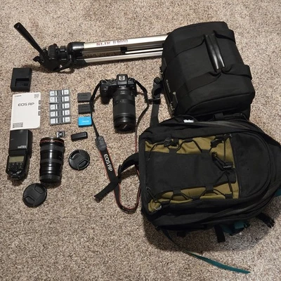 Canon EOS RP + RF 24‑240mm IS USM Lens + EF 17-40 F/4 L USM + 580 flash + MORE! - Image 1 of 4