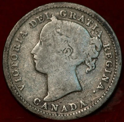 1900 Canada 10 Cents Silver Foreign Coin - Image 1 of 2