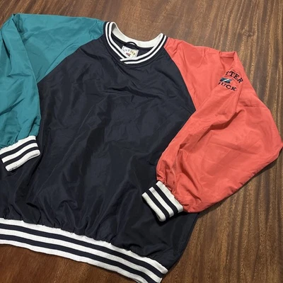 Vintage Cutter & Buck Pullover Golf Jacket Mens Sz L Windbreaker V Neck - Image 1 of 4