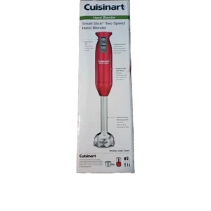 Cuisinart Smart Stick Stabmixer mit zwei Geschwindigkeiten in Box Rot 200 Watt Edelstahl - Bild 1 von 9