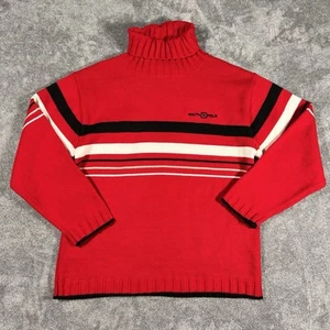 Suéter Southpole Vintage Para Hombre Grande Rojo Cuello Alto Rayas Años 90 Y2K - Imagen 1 de 12