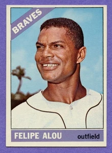Béisbol 1966 Topps Felipe Alou #96 Braves casi nuevo - Imagen 1 de 2