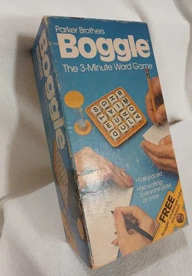 Vintage 1976 BOGGLE Game Hidden Word Puzzles Parker Brothers (no challenge cube) - Image 1 of 4