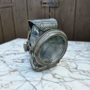 Vintage Lucas Silver King Bicycle / Motorcycle Lamp Early c20th Rare - Picture 1 of 7