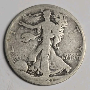 1921-S Walking Liberty Half Dollar Low Grade - Picture 1 of 2
