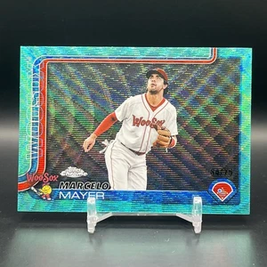 2025 Topps Pro Debut Chrome Marcelo Mayer Aqua Refractor /75 Card PDC-200 RedSox - Picture 1 of 3