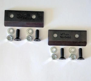 OEM Troy-Bilt MTD Set of 2 Chipper Blades 981-0490, 781-0490 with Screws - Picture 1 of 2