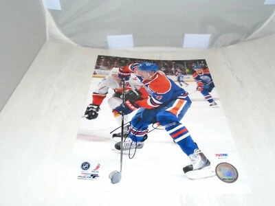 Taylor Hall Signed Edmonton Oilers 8x10 Photo Autographed PSA/DNA COA 1A - Image 1 of 4