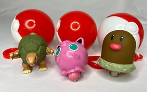 1999 Pokemon Burger King Spinning Rev-Top with Pokeball Diglett Golem Wigglypuff - Bild 1 von 10