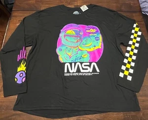 NWT NASA Popeye Black Long Sleeve T-Shirt Men’s Size 3XL - Picture 1 of 5