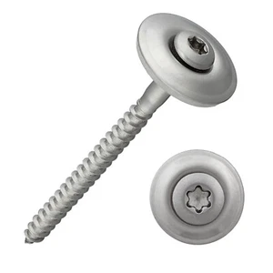 Spenglerschrauben Torx | Edelstahl A2 | Dichtscheibe 20 mm | 4,5 x 20 - 100 mm - Bild 1 von 25