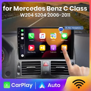 Android 13 Carplay Autoradio GPS Navi WiFi RDS Für Mercedes C Class W204 S204 - Bild 1 von 13