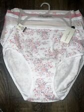 3 NEW LAURA ASHLEY LS9240 3PKE ALL LACE HIPSTER PANTIES L