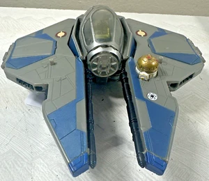Star Wars Transformers Crossovers Blue Jedi Starfighter to Obi-Wan Kenobi Figure - Picture 1 of 7